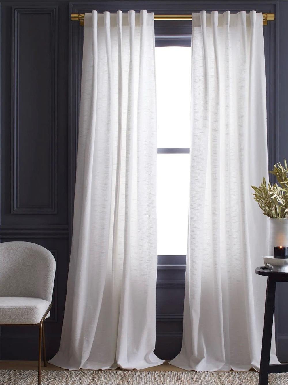 Quince Cotton Slub Curtain - Home Accents